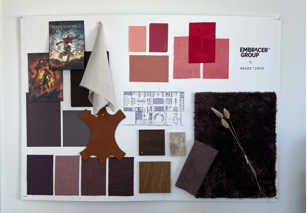 kulörer till att passa fysiska utrymmen