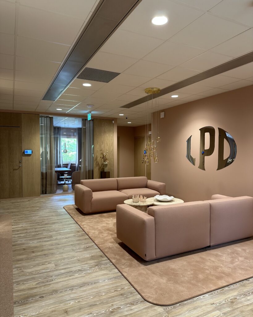 inredningskoncept för modernt kontor